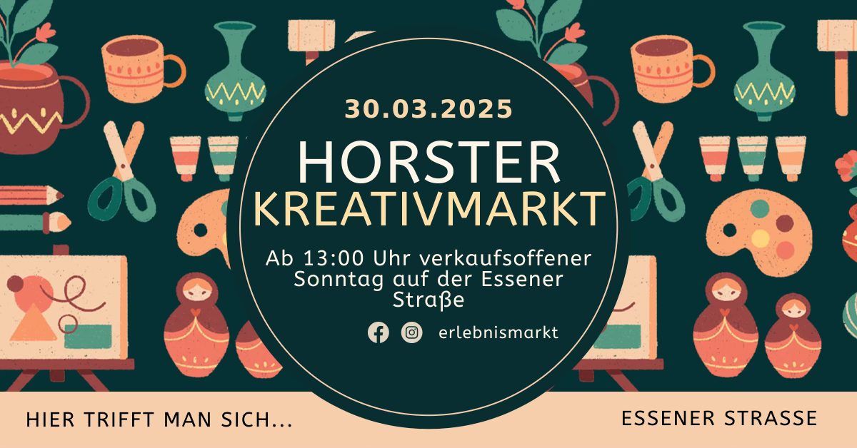 Horster Kunsthandwerkermarkt mit verkaufsoffenen Sonntag