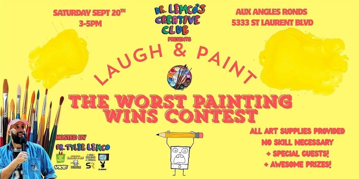 LAUGH & PAINT: The Worst Painting Wins Contest || Dr Lemco's Creative Club