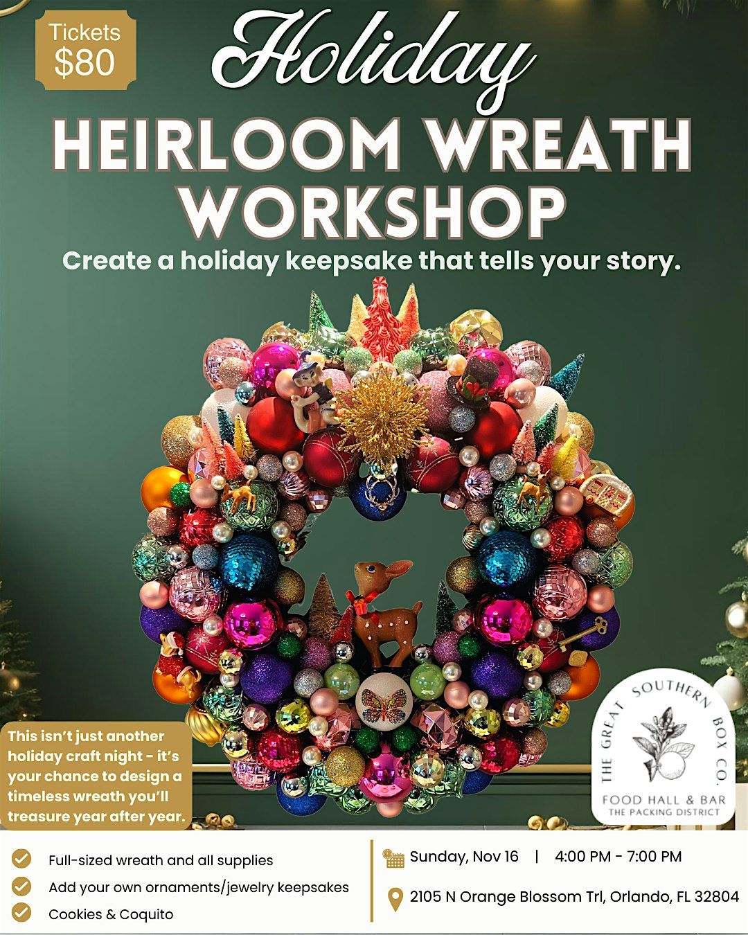 Holiday Heirloom Wreath Workshop