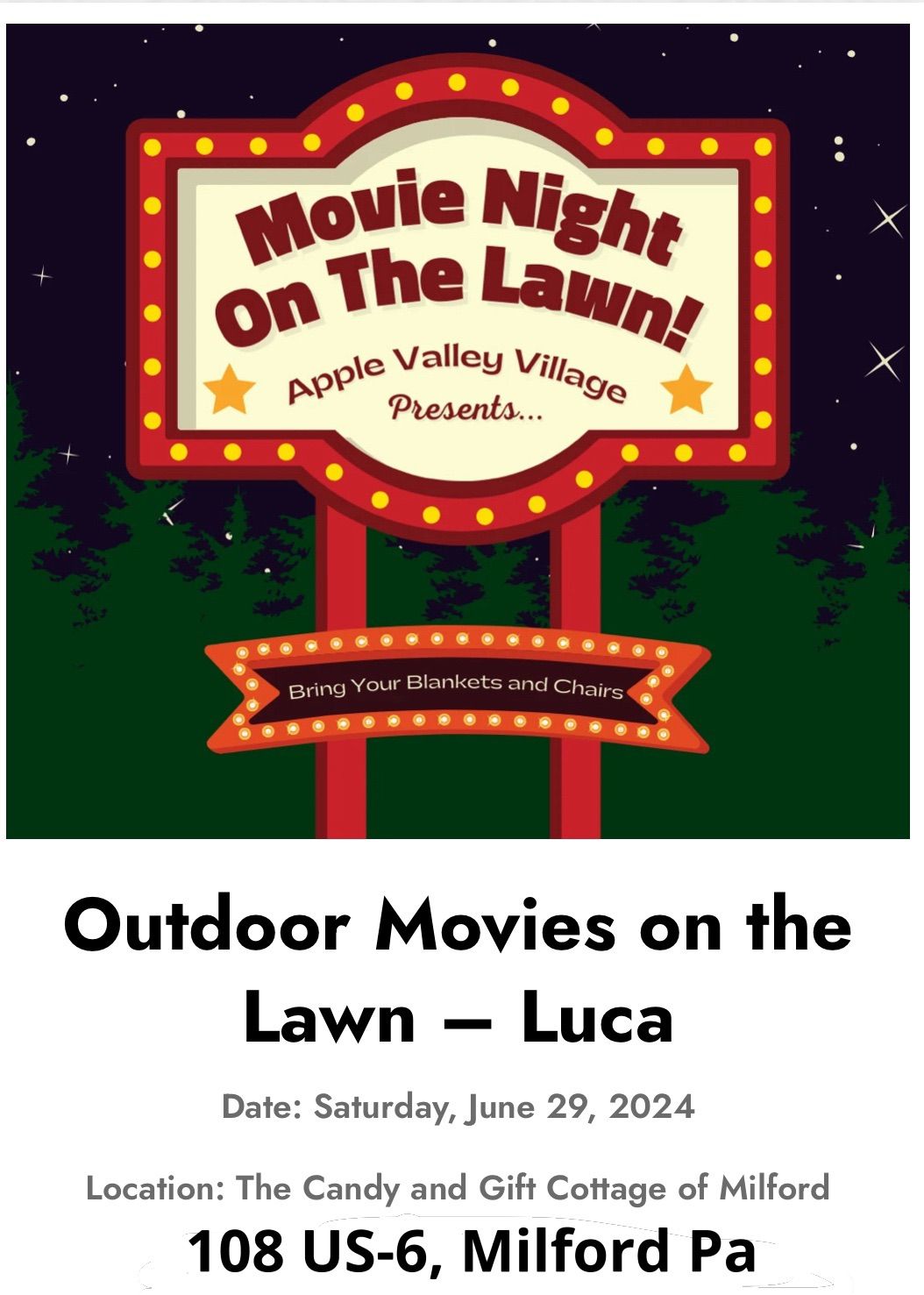 Movies on the Lawn - Luca