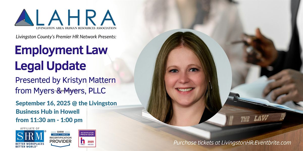 LAHRA: Employment Law Legal Update