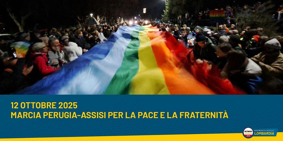 Partecipa con M5S Lombardia alla "Marcia PerugiAssisi 2025"!