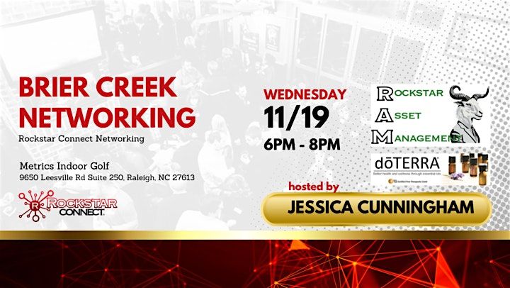 Free Brier Creek Rockstar Connect Networking Event (November, NC)