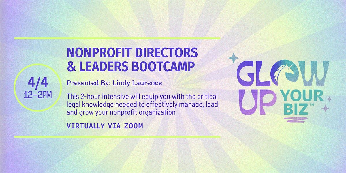 Nonprofit Directors & Leaders Bootcamp