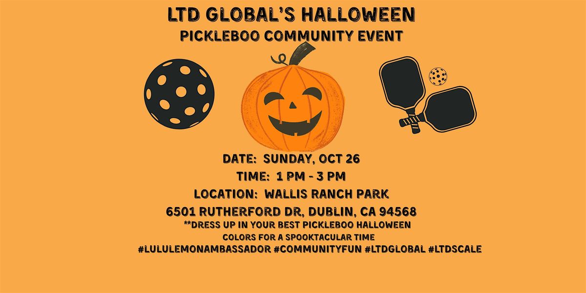 LTD Global\u2019s Halloween PickleBoo Community Event