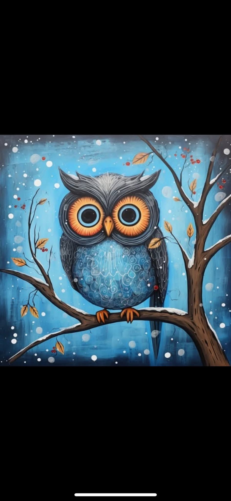 Paint & Sip ~ The Winter Owl