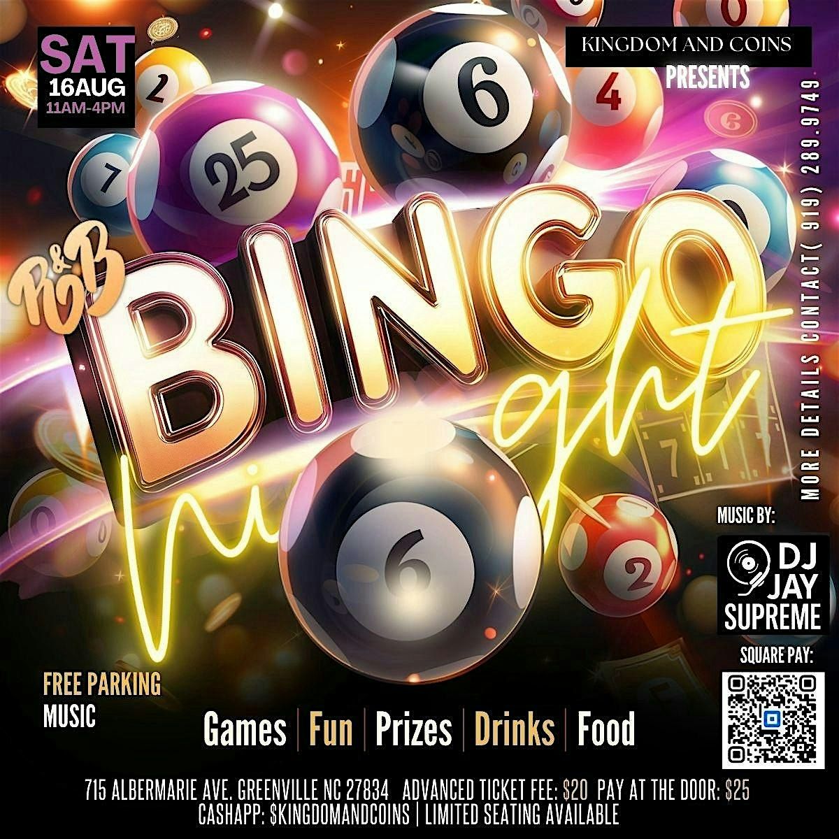 R&B BINGO & MID-DAY SOCIAL