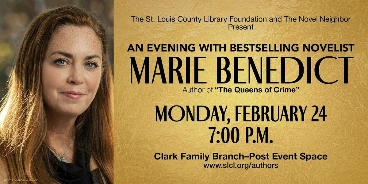 Author Event - Marie Benedict, "The Queens of Crime"