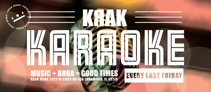 Krak Boba Orlando's Krak Karaoke