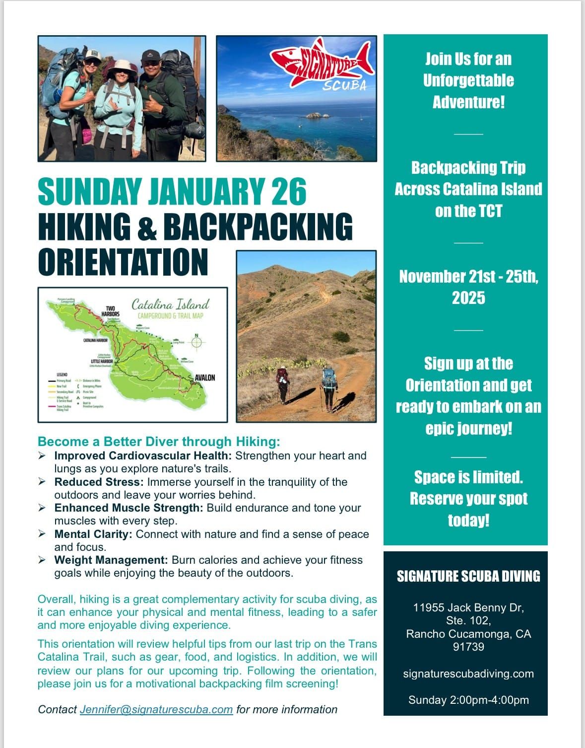 Hiking & Backpacking Orientation