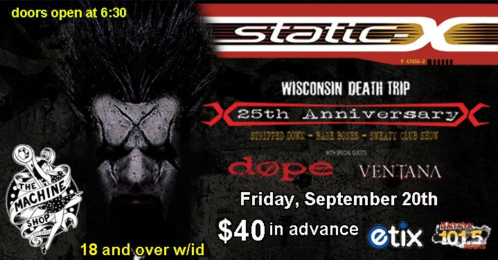 STATIC-X at The Machine Shop