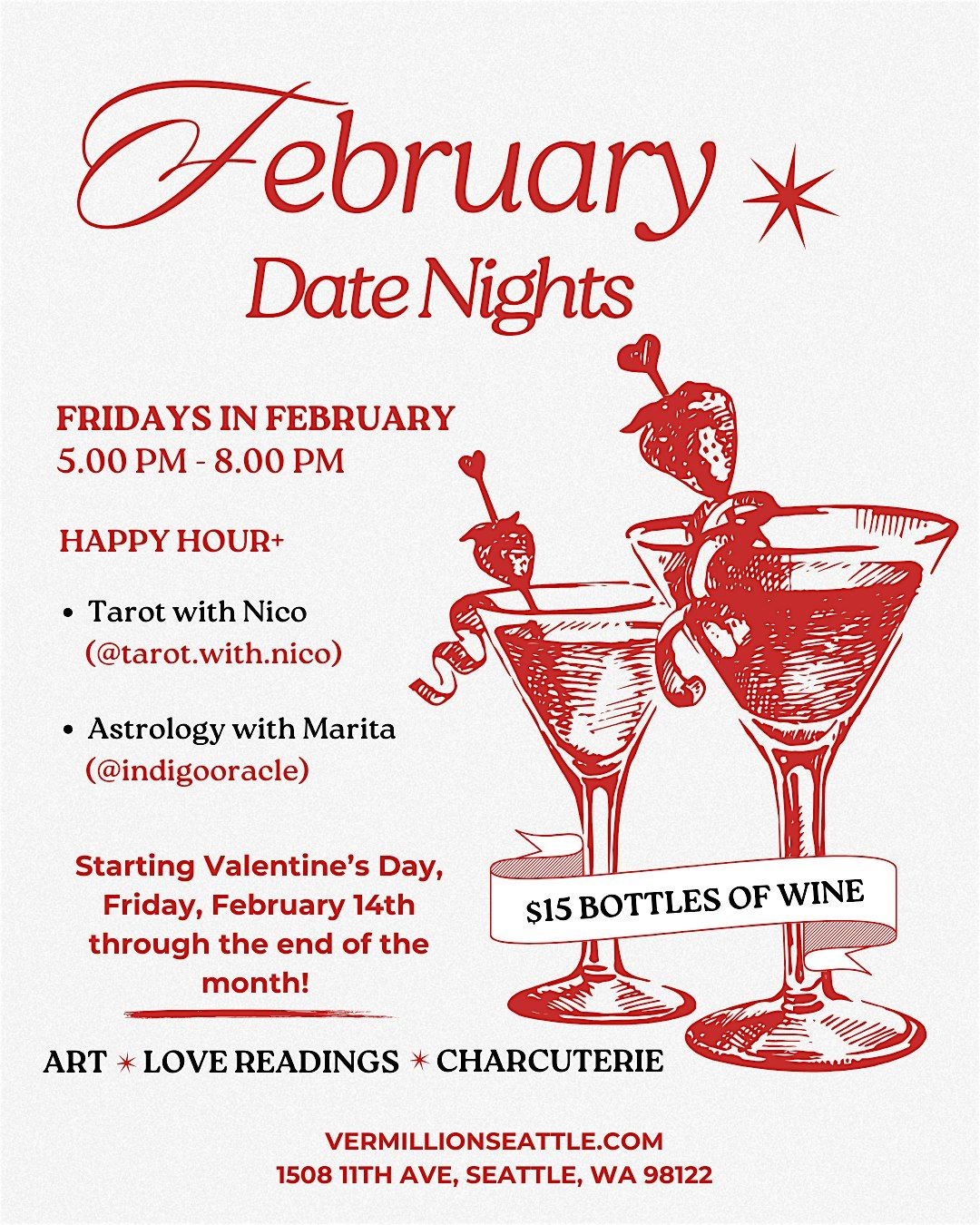 February Friday Date Nights: Art, Tarot & Astrology