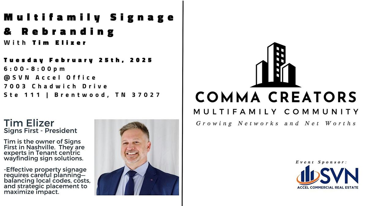 Nashville Multifamily Meetup - Multifamily Signage & Rebranding