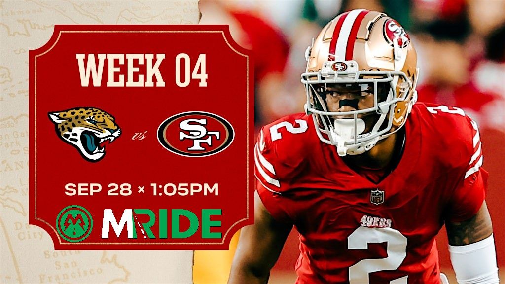 49ers vs JAGUARS SHUTTLE BUS R\/T FROM SAN FRANCISCO (MARINA) 9\/28\/2025