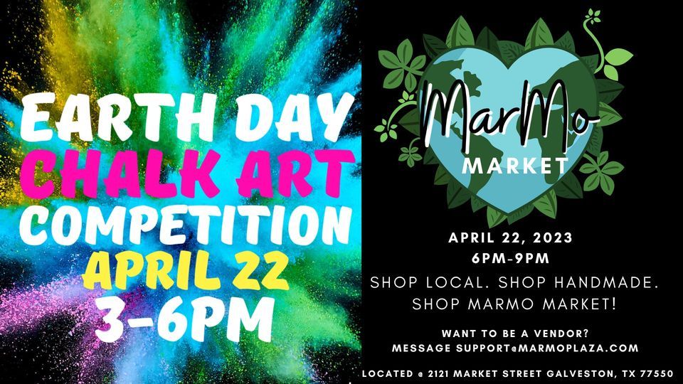 First Annual Earth Day Chalk Art Competition & MarMo Market, MarMo