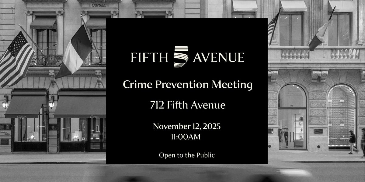Pre-Holiday Crime Prevention Meeting