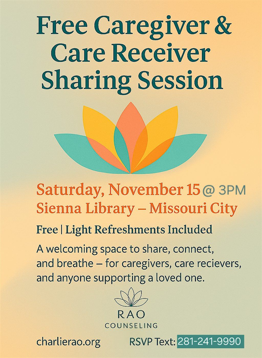 Free Caregiver & Community Sharing Session