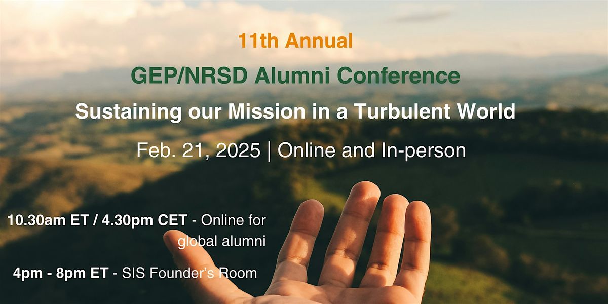 11th Annual GEP\/NRSD Alumni Conference