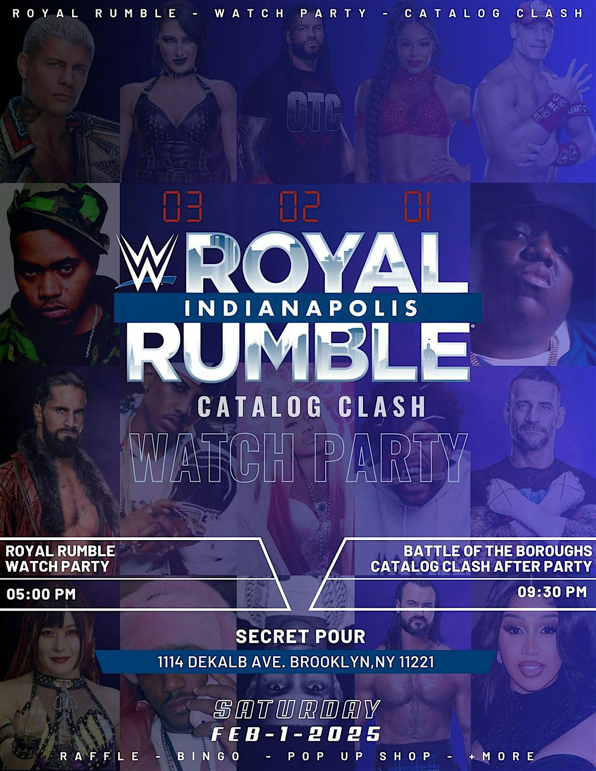 Royal Rumble Watch Party & Catalog Clash