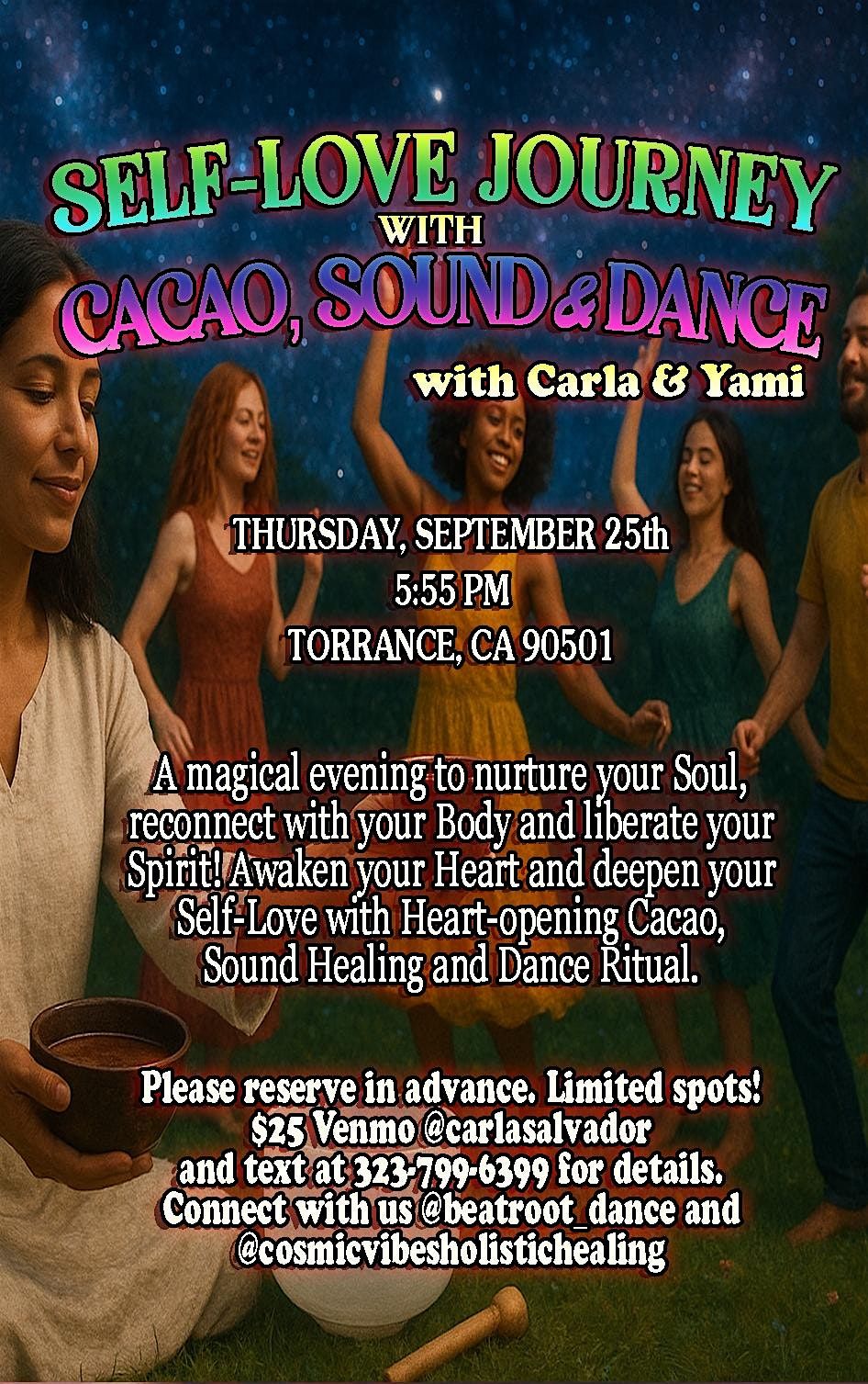 Self-Love Journey with Cacao, Sound & Dance at a Fairy Garden