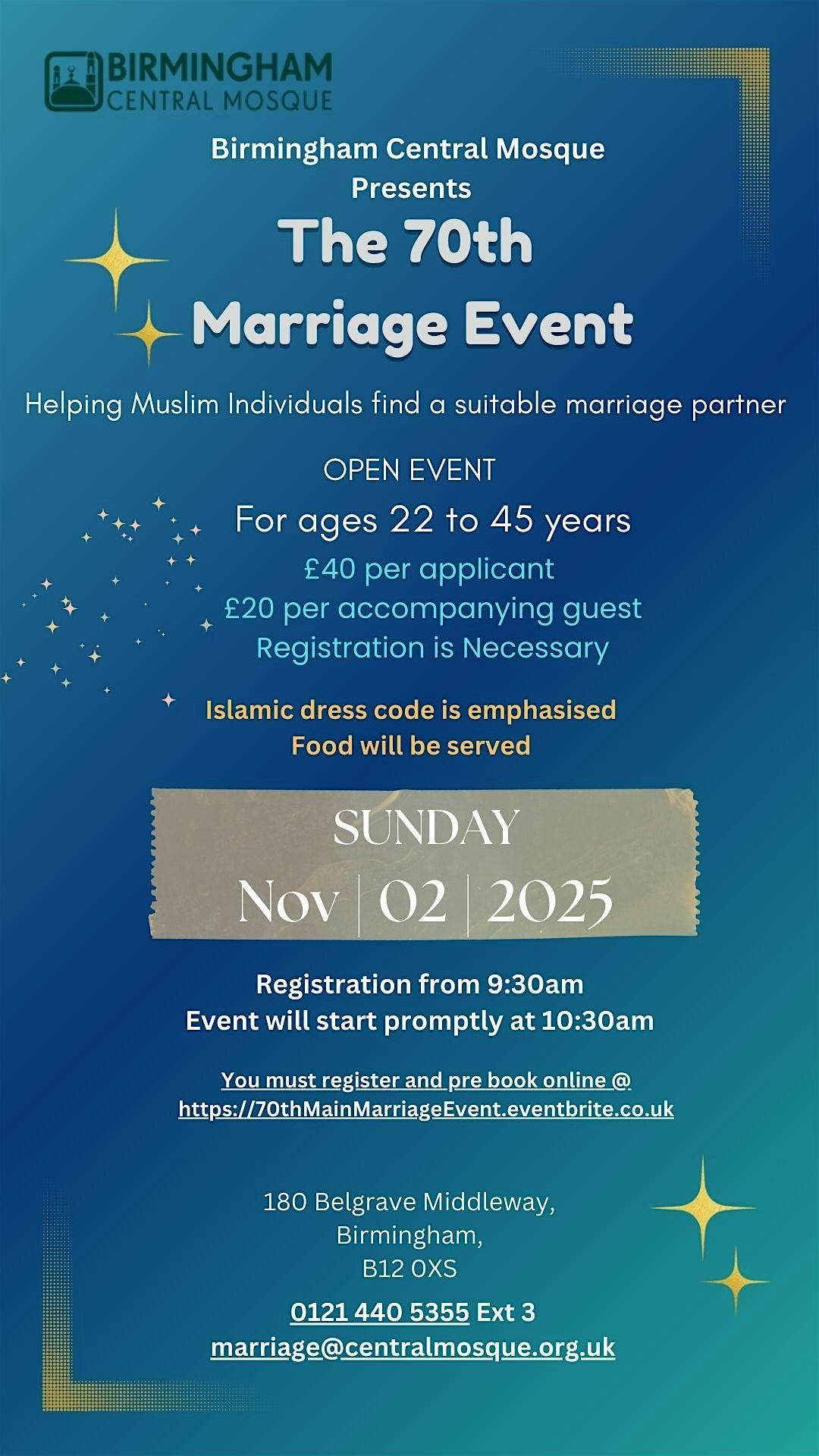 70th Muslim Marriage Event