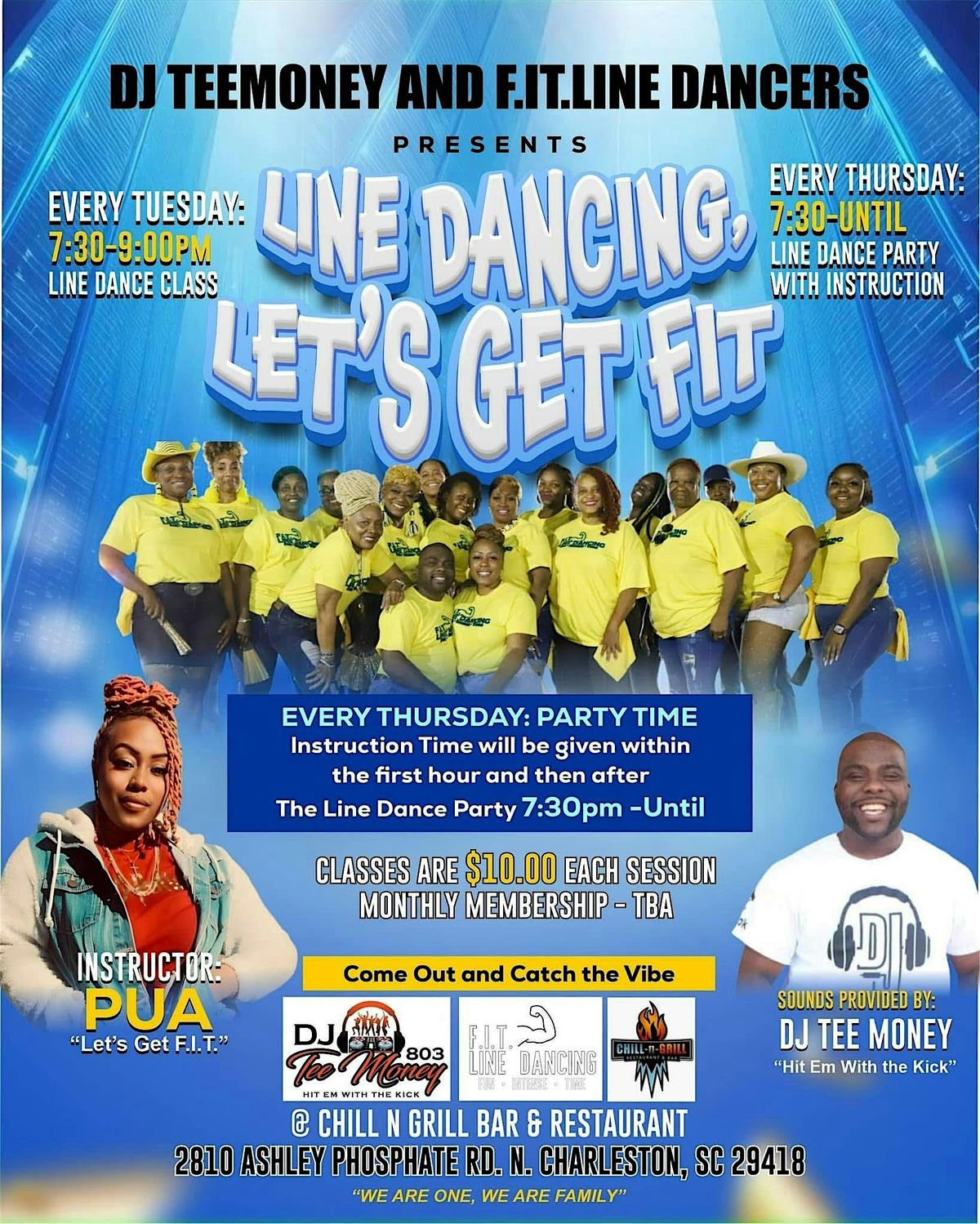 DJ TEEMONEY & F.I.T LINE DANCERS PRESENTS