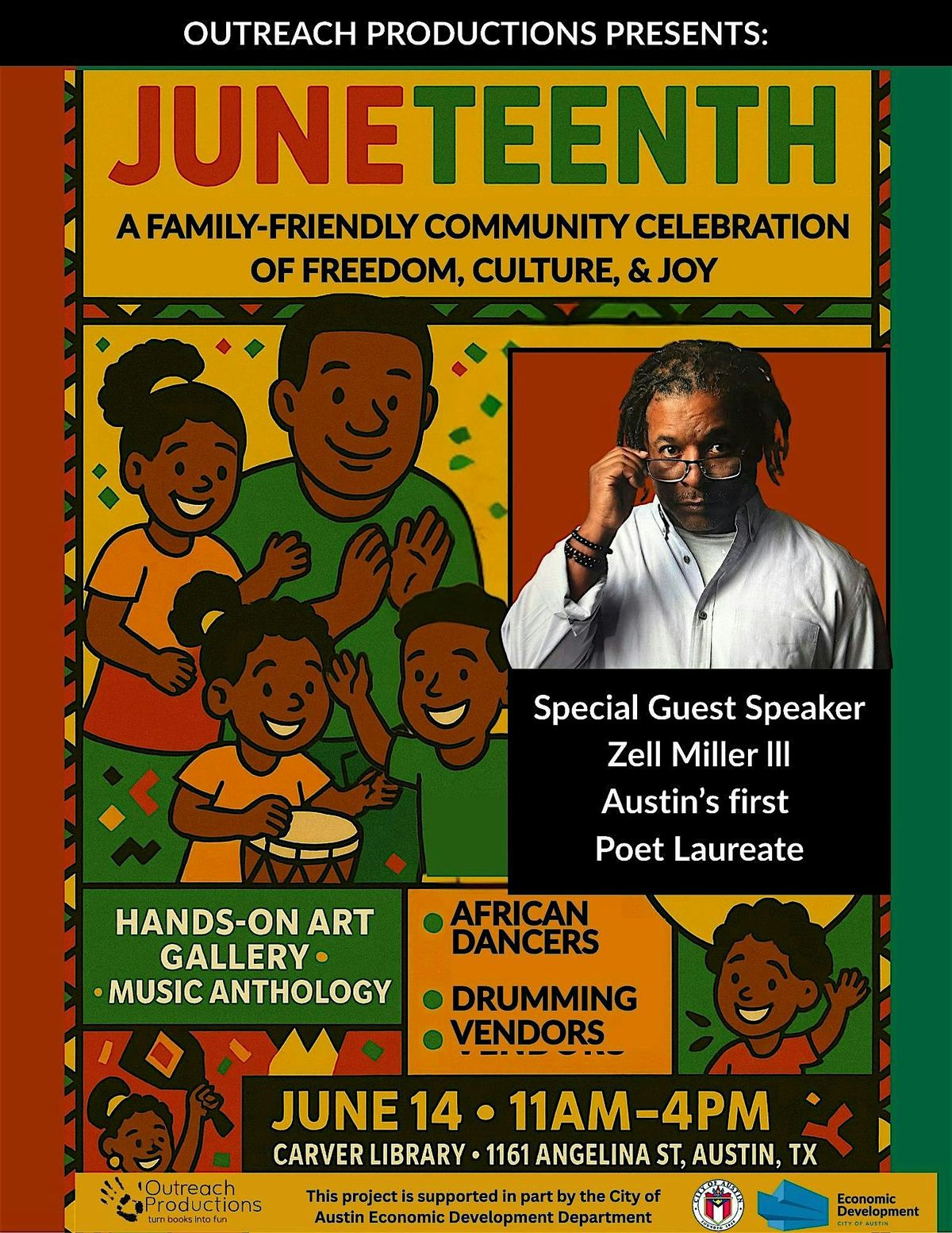 Community Juneteenth, Carver Branch, Austin Public Library, 14 June 2025