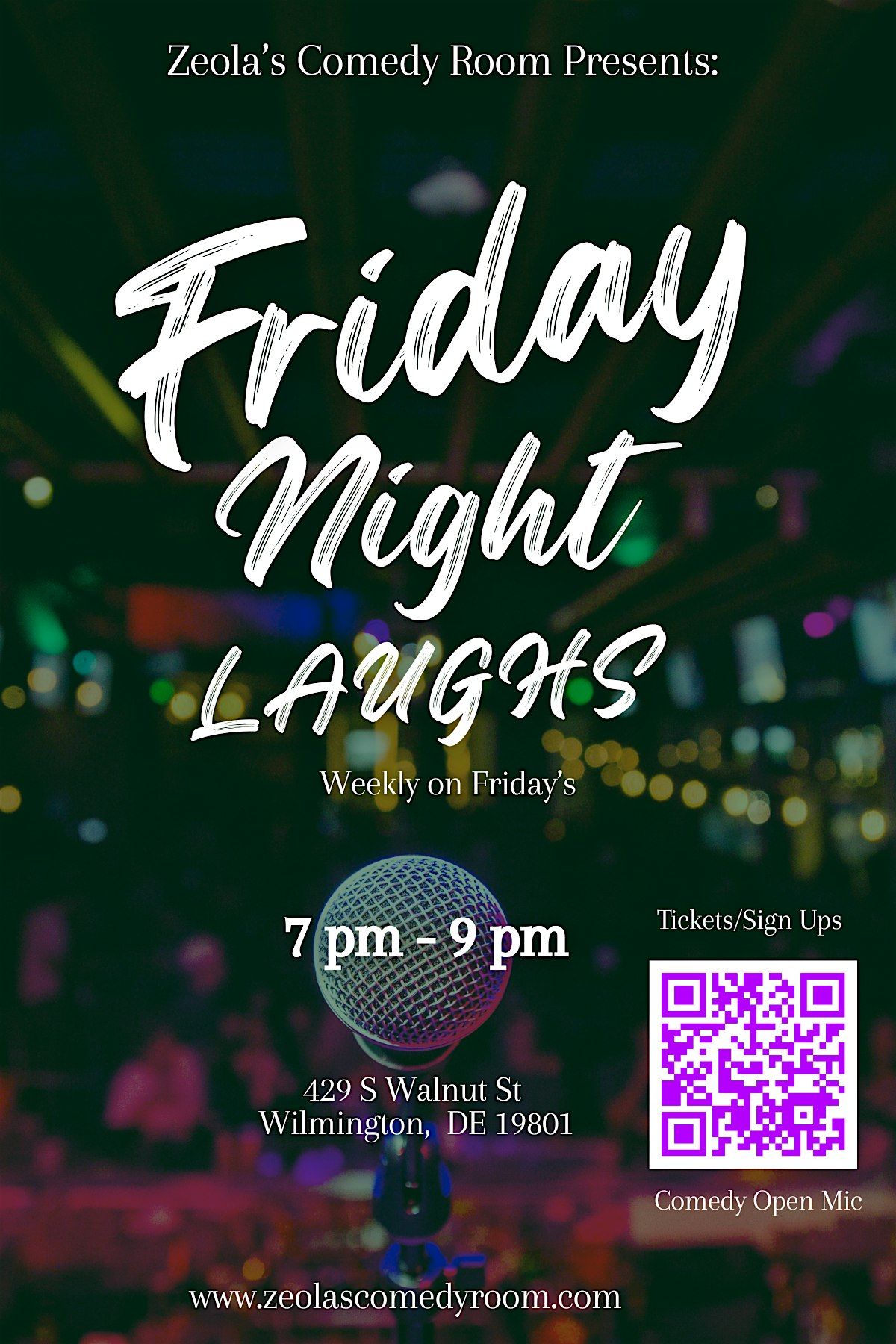 Zeola's Comedy Room Presents: Friday Night Laughs at The Crafty Crab