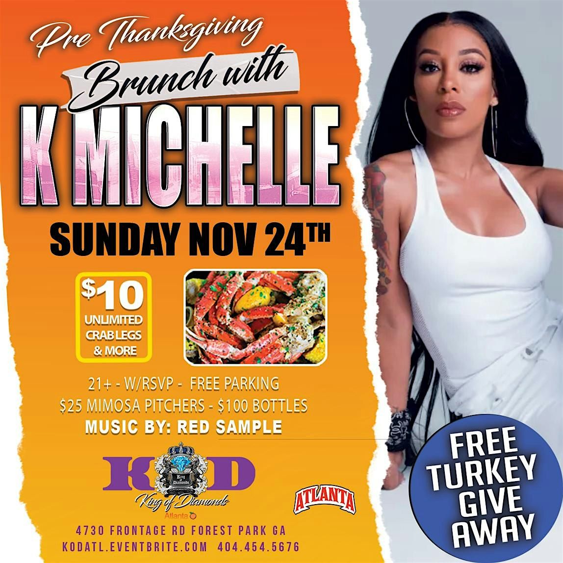 K michelle, Live at Sunday Brunch!  Nov 24th