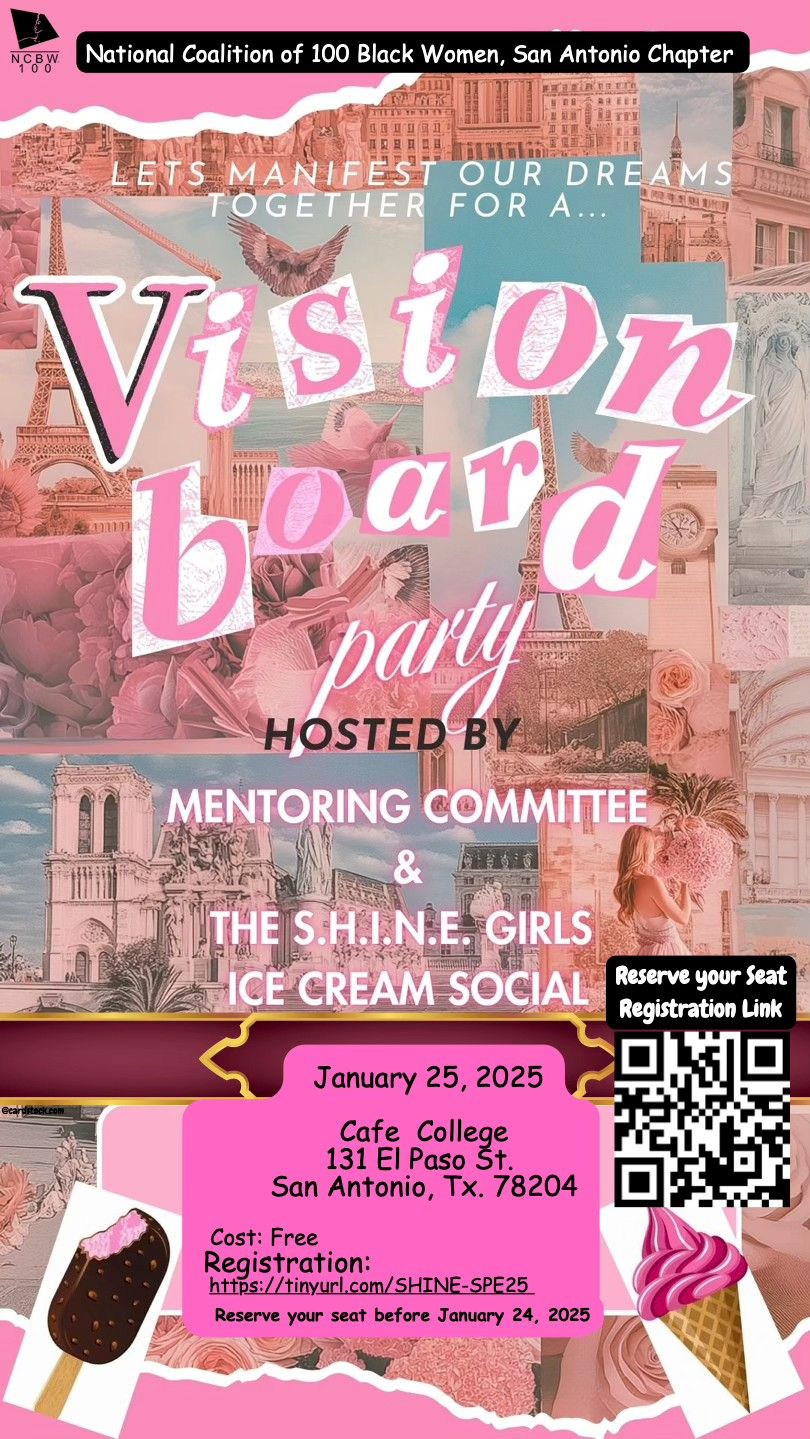 S.H.I.N.E Girls Vision Board Party & Ice Cream Social