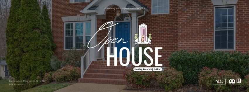 OPEN HOUSE | 1318 Gravity Hill Trail Midlothian, VA 23114