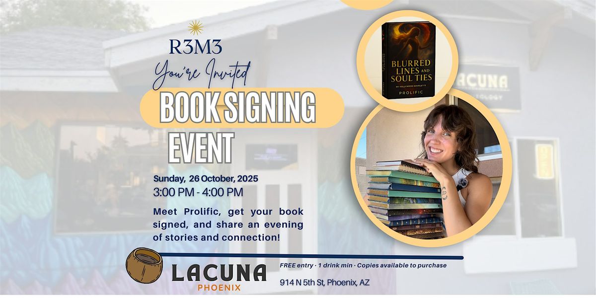 Meet the Author & Book Signing : PROLIFIC