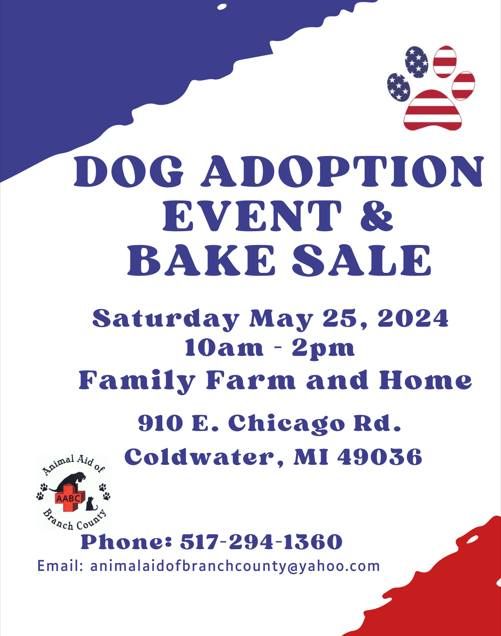 Dog Adoption Event & Bake Sale