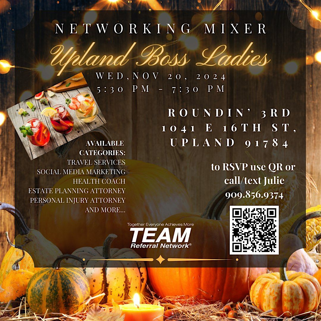 Upland Boss Ladies Chapter Mixer