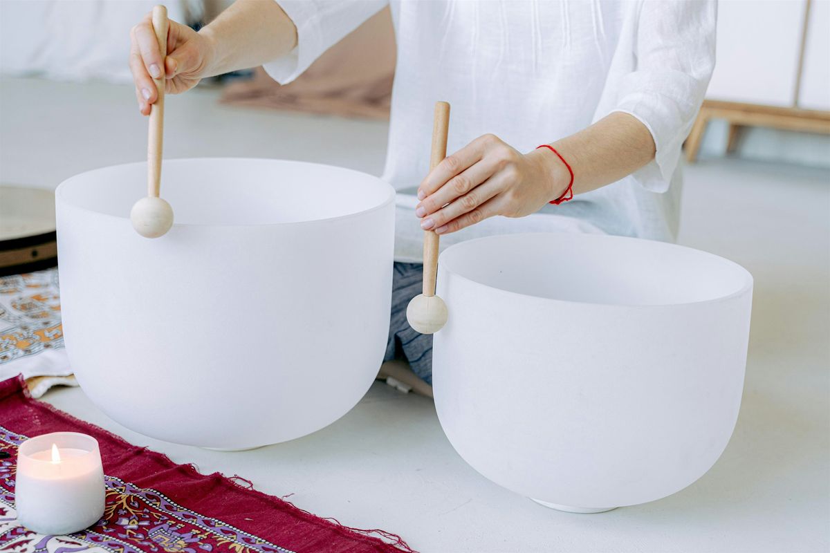 Crystal Bowl Sound Bath, Energy Enhancement, and Relaxation