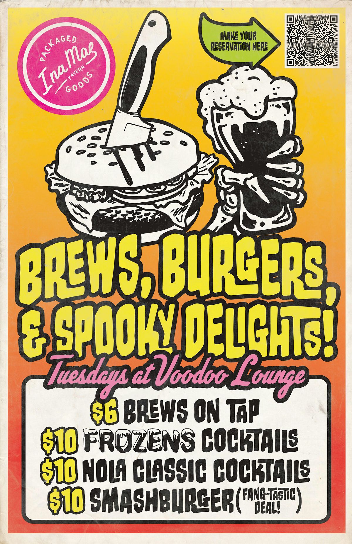 Ina Mae Tavern in Wicker Park: Voodoo Lounge Fang-Tastic Tuesday Deals