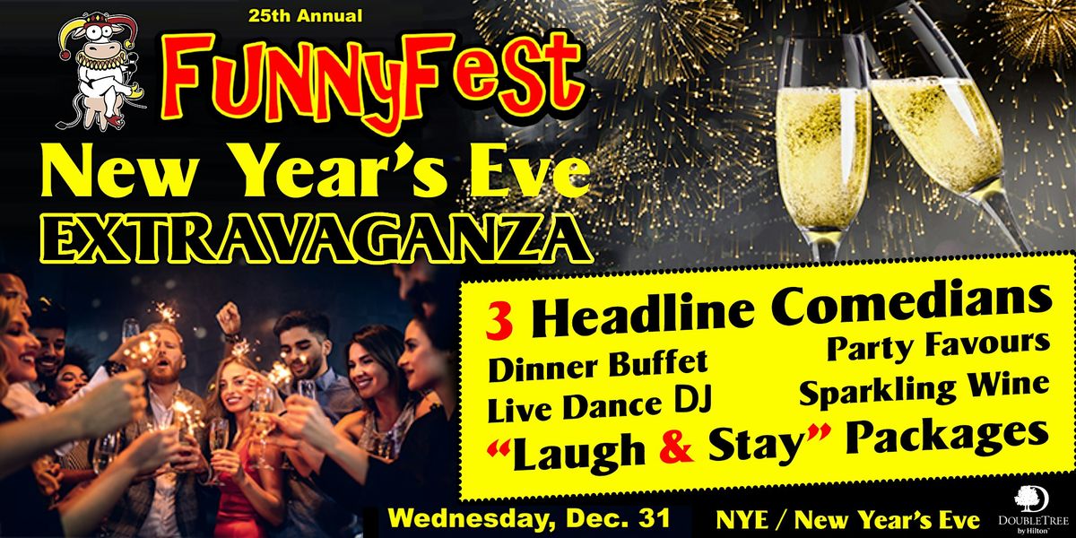 New Year's Eve Comedy, Dinner, Dance Party - Wed. December 31 Calgary \/ YYC