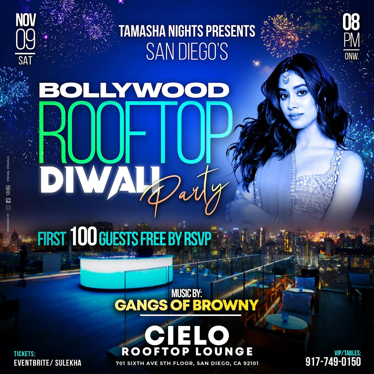 SAN DIEGO BOLLYWOOD ROOFTOP DIWALI @CIELO