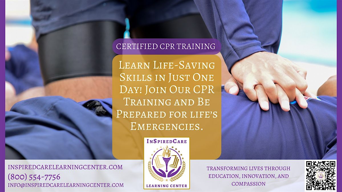 CPR & First Aid Training \u2013 Be Prepared to Save a Life!