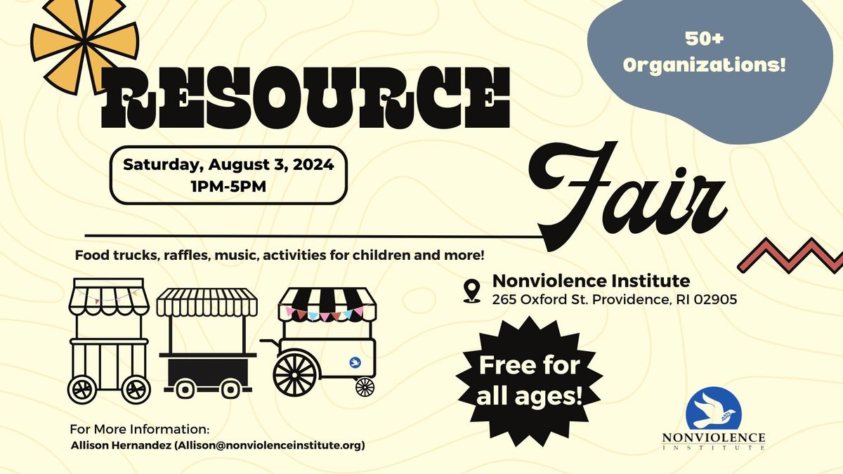 Nonviolence Institute Resource Fair 2024