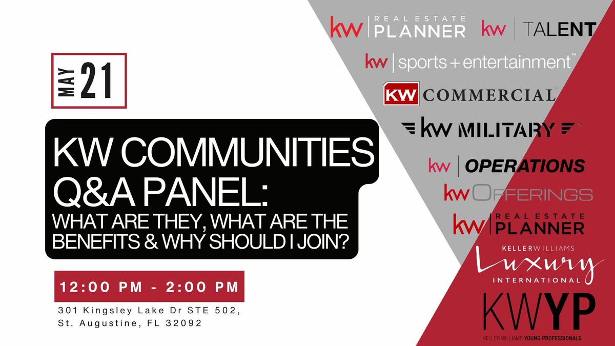 KW Communities Panel - Q&A Panel Discussion