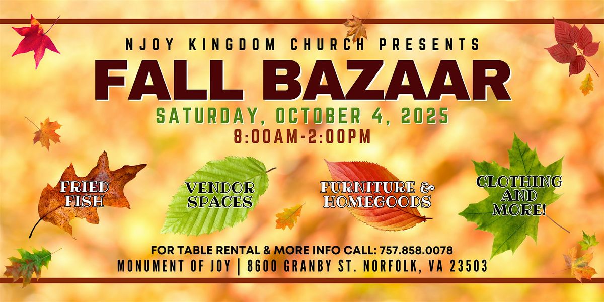 2025 Annual Fall Bazaar
