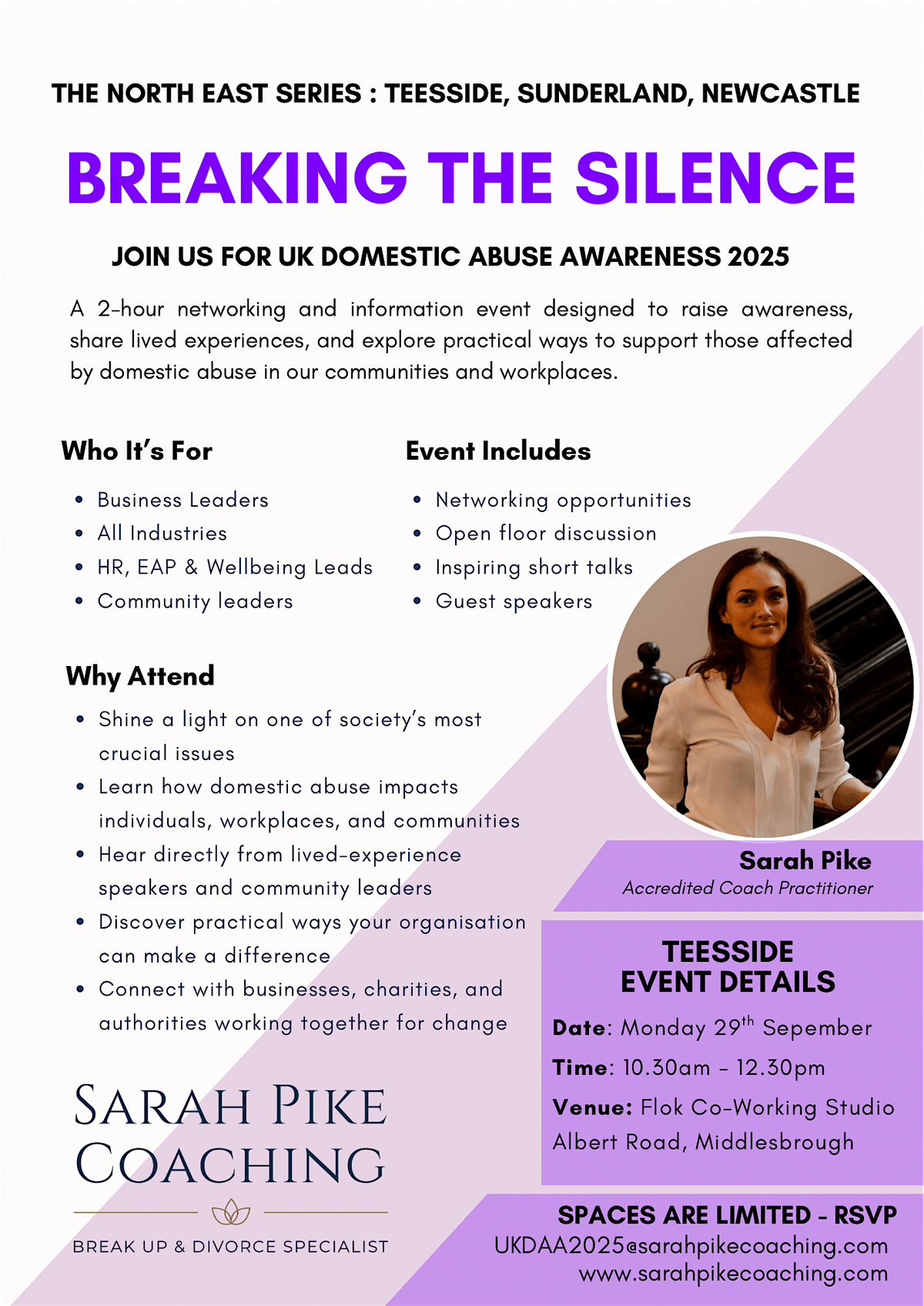 Breaking The Silence - UK Domestic Abuse Awareness Teesside - SPC