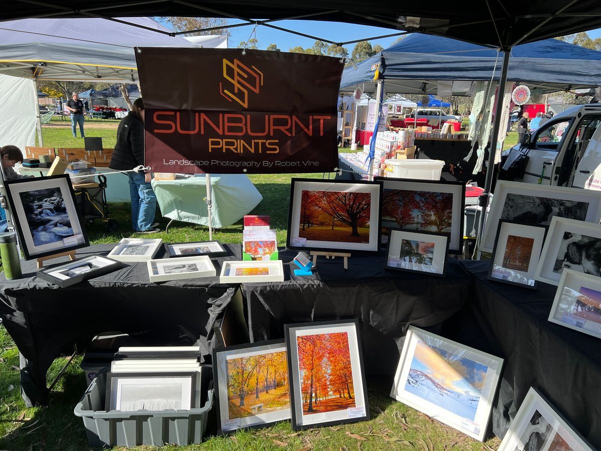 Sunburnt Prints On Display At Queanbeyan Markets