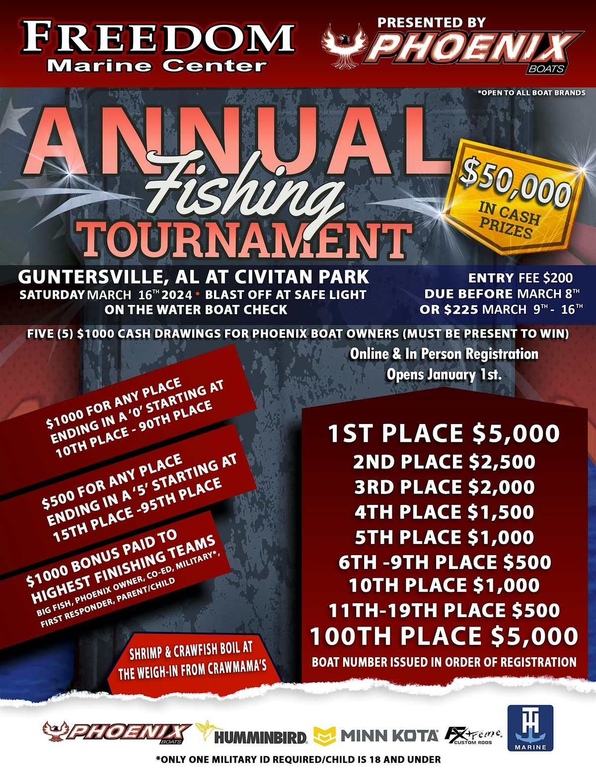 2025 Freedom Marine Center Annual Fishing Tournament