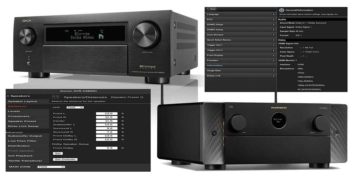 Advanced AVR Features & Functionality from Denon & Marantz