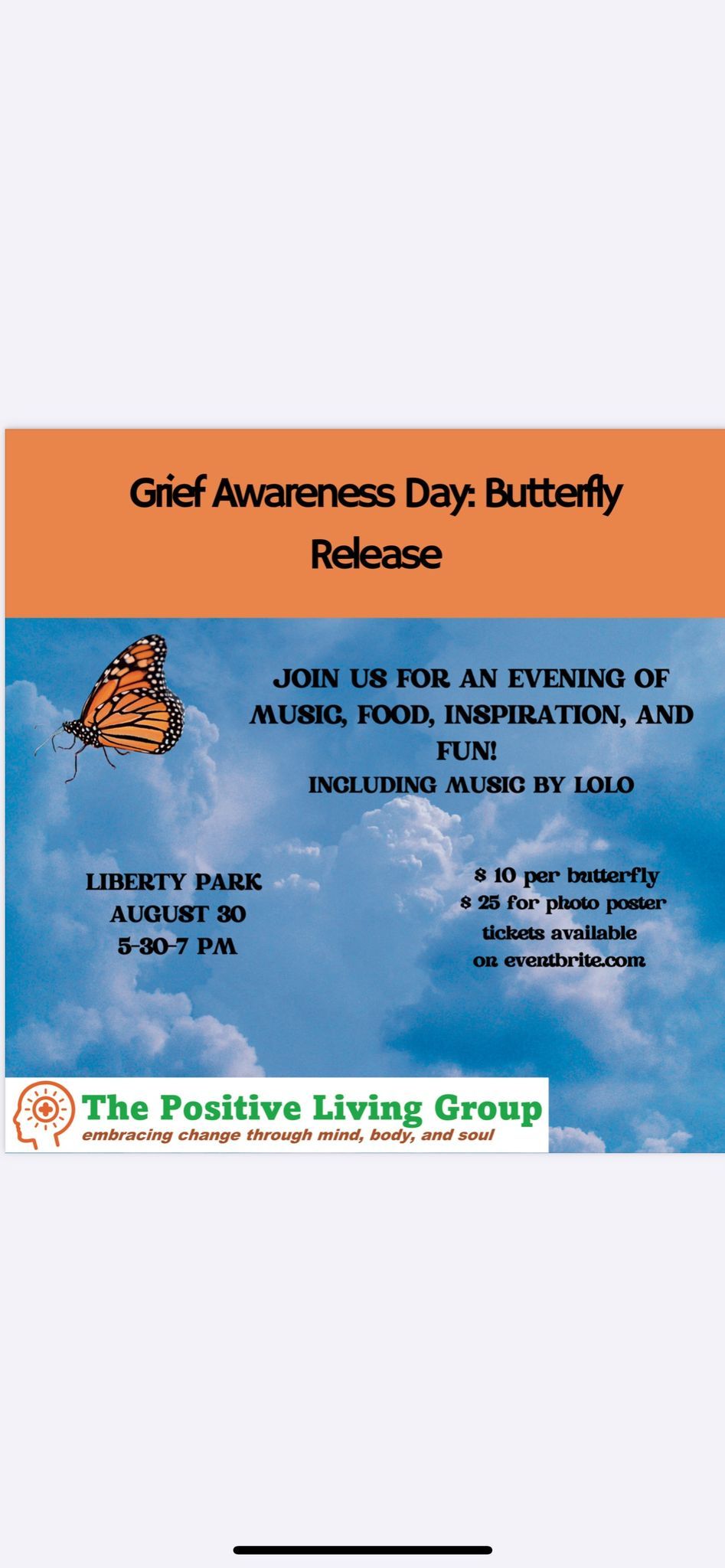 Grief Awareness Day: Butterfly Release 