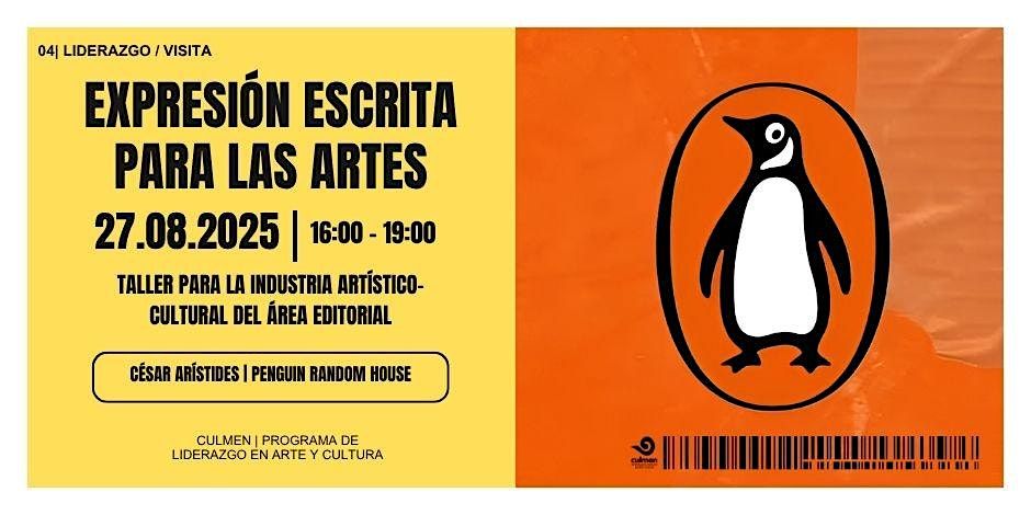 CULMEN | Taller: Expresi\u00f3n Escrita para las Artes