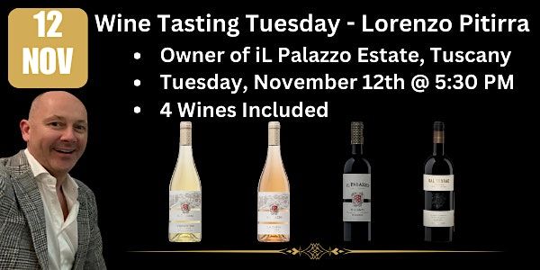 Wine Tasting Tuesday With Lorenzo Pitirra!