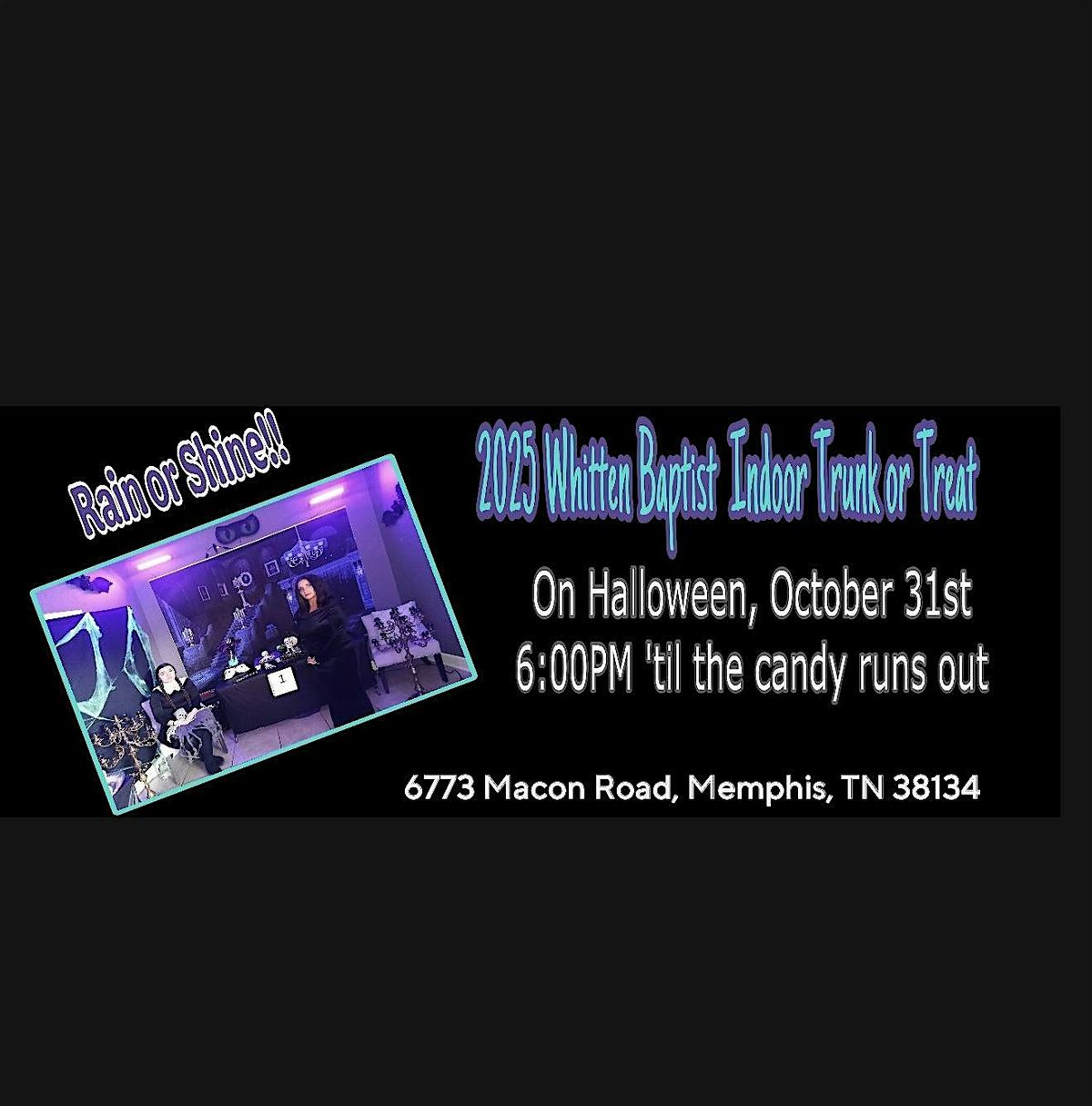 2025 Whitten Baptist Indoor Trunk or Treat